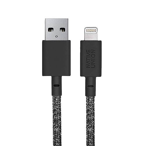 Кабель Native Union Belt Cable Lightning на USB, 1.2 м, черный