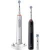 Фото — Электрическая зубная щетка Oral-B Pro 3 3900N Sensitive Clean, черный + белый