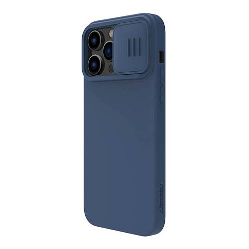 Чехол для смартфона Nillkin для iPhone 14 Pro CamShield Silky Magnetic Silicone Elegant, синий