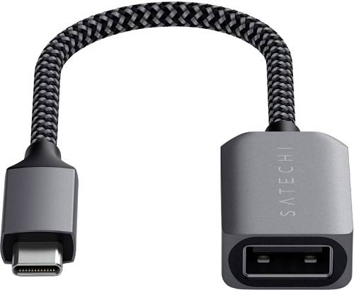 Адаптер Satechi USB-C - USB-A, «серый космос»