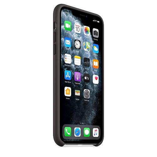 Чехол для смартфона Apple для iPhone 11 Pro Max, силикон, чёрный