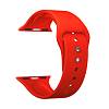 Фото — Ремешок для смарт-часов Apple Watch 38/40 mm LYAMBDA ALTAIR, силикон, красный