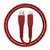 Фото — Кабель EnergEA NyloFlex USB - Lightning MFI 3А 1.5 м, красный