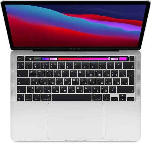 Apple MacBook Pro 13" (M1, 2020) 16 ГБ, 256 ГБ SSD, Touch Bar, серебристый СТО