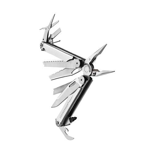 Мультитул Leatherman Wave+, серебристый (блистер)