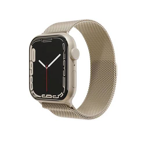 Ремешок для смарт-часов "vlp" для Apple Watch 42/44/45, нержавеющая сталь, сетчатый, золотой