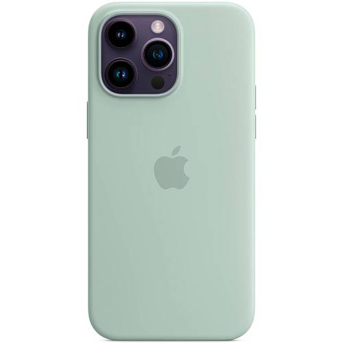 Чехол для смартфона iPhone 14 Pro Max Silicone Case with MagSafe, светло-зеленый