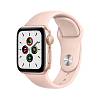 Фото — Apple Watch SE, 40 мм, алюминий золотого цвета, спортивный ремешок цвета «розовый песок»