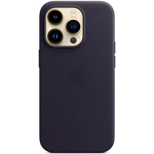 Чехол для смартфона iPhone 14 Pro Leather Case with MagSafe, «чернила»