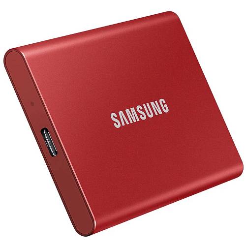 SSD Samsung T7 SSD, 1 ТБ, красный