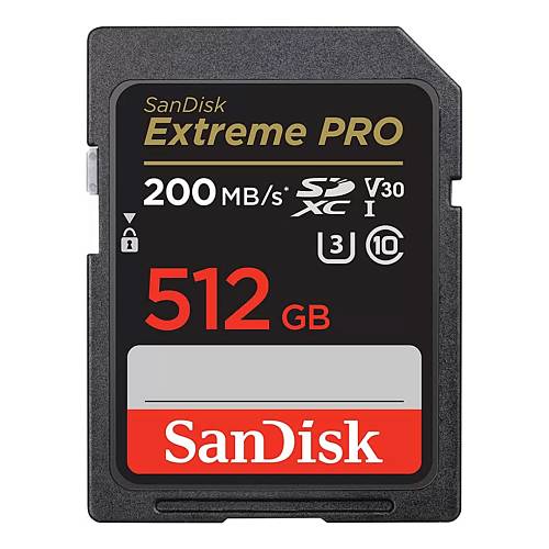 Карта памяти SanDisk Memory Card Extreme Pro SDXC for DSLR, 512 Гб