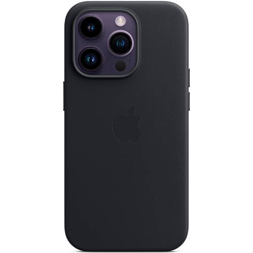 Чехол для смартфона iPhone 14 Pro Leather Case with MagSafe, «темная ночь»