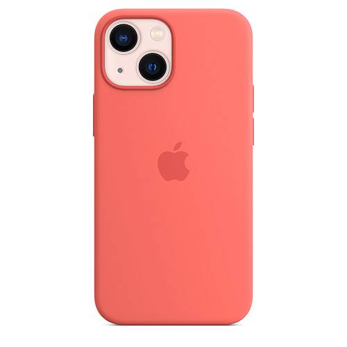 Чехол для смартфона MagSafe для iPhone 13 mini, силикон, «розовый помело»