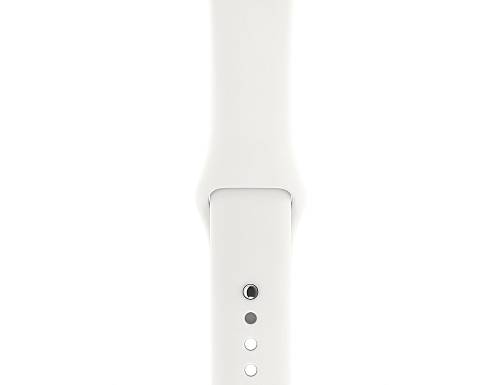 Apple Watch Series 3, 38 мм, алюминий серебристого цвета, спортивный ремешок белого цвета