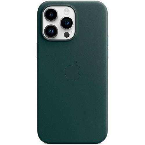 Чехол для смартфона iPhone 14 Pro Max Leather Case with MagSafe, «лесной зеленый»