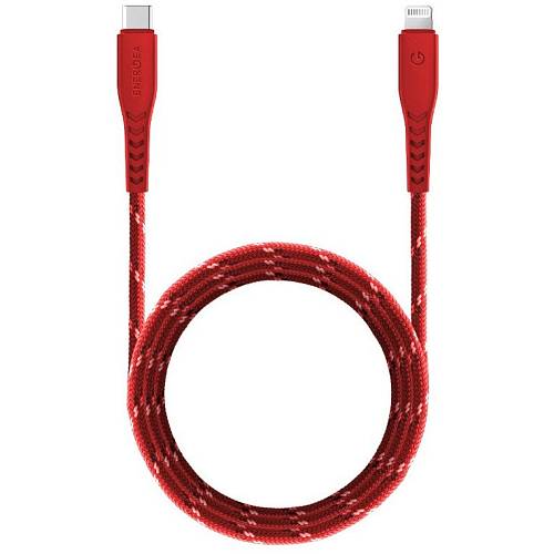 Кабель EnergEA NyloFlex USB-C - Lightning MFI С94 1.5 м, красный