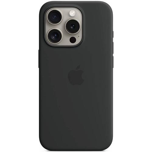 Чехол для смартфона iPhone 15 Pro Silicone Case with MagSafe, Black