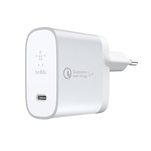Зарядное устройство Belkin USB-C Home Charger + кабель USB-C, 27Вт, серебристый
