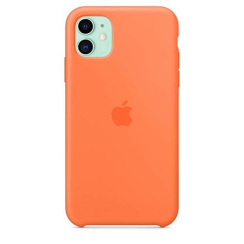 Чехол для смартфона Apple для iPhone 11, силикон, «оранжевый витамин»