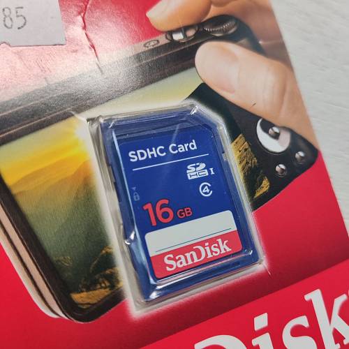 Карта памяти SanDisk Memory Card SDHC, 16 Гб (уценка)