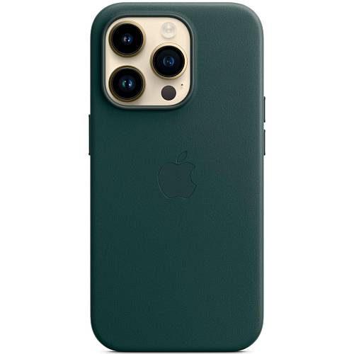 Чехол для смартфона iPhone 14 Pro Leather Case with MagSafe, «лесной зеленый»