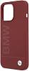 Фото — Чехол для смартфона BMW Liquid Silicone case metal logo для iPhone 13 Pro Max, красный