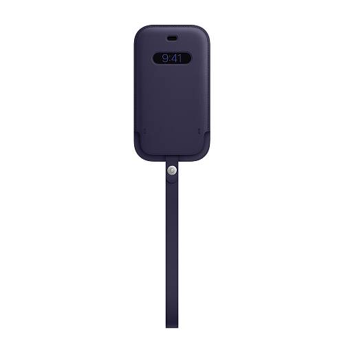 Чехол для смартфона Apple MagSafe для iPhone 12 mini, кожа, тёмно-фиолетовый