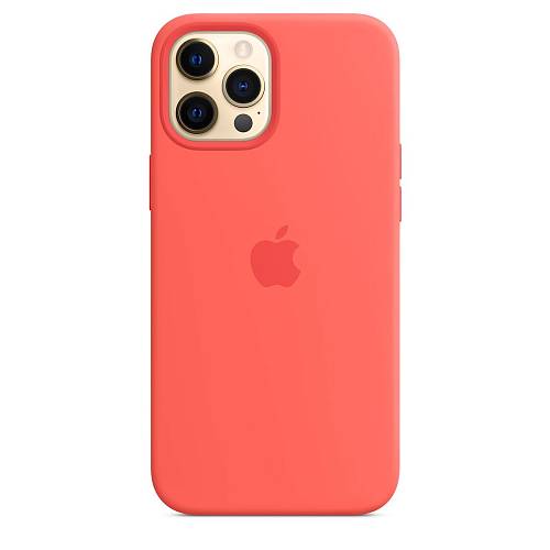 Чехол для смартфона Apple MagSafe для iPhone 12 Pro Max, силикон, «розовый цитрус»