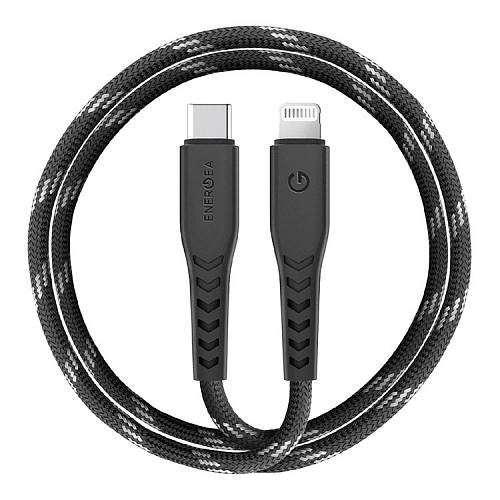 Кабель EnergEA NyloFlex USB-C - Lightning MFI С94 0,3м, черный