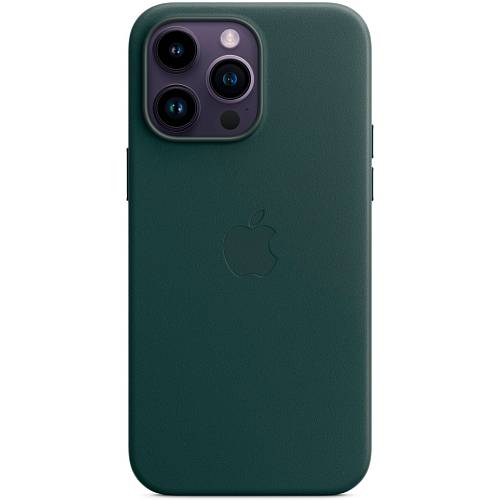 Чехол для смартфона Apple iPhone 14 Pro Max Leather Case with MagSafe, «лесной зеленый»