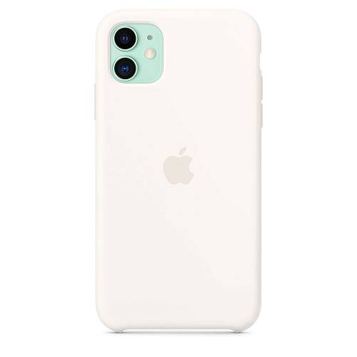 Чехол для смартфона Apple для iPhone 11, силикон, белый