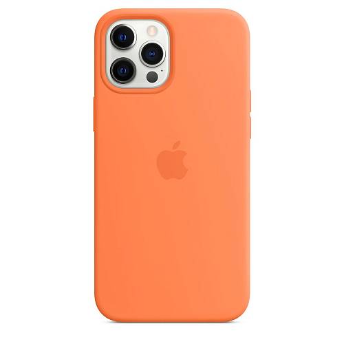 Чехол для смартфона Apple MagSafe для iPhone 12 Pro Max, силикон, «кумкват»