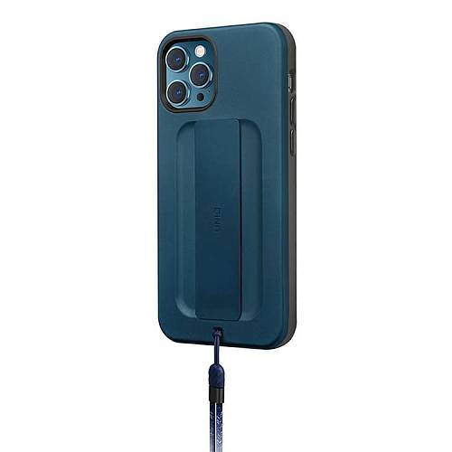 Чехол для смартфона Uniq для iPhone 12 Pro Max HELDRO + Band Anti-microbial, синий