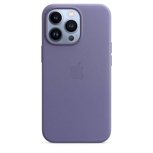 Чехол для смартфона MagSafe для iPhone 13 Pro Max, кожа, «сиреневая глициния»