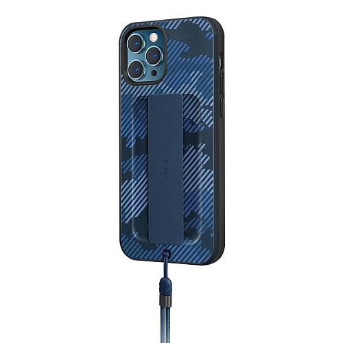 Чехол для смартфона Uniq для iPhone 12/12 Pro HELDRO + Band DE Anti-microbial, синий