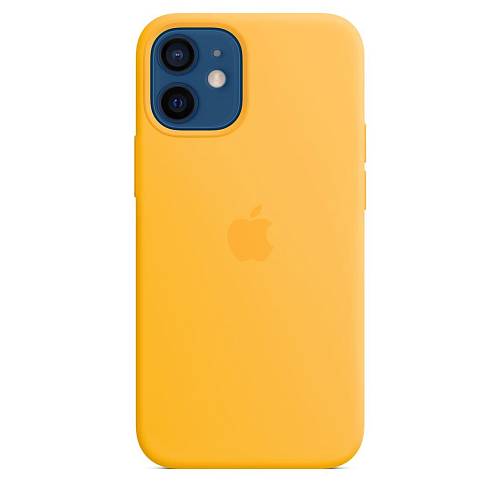 Чехол для смартфона Apple MagSafe для iPhone 12 mini, cиликон, ярко-желтый