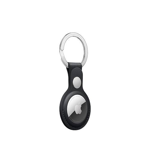 Брелок AirTag с кольцом для ключей, кожа, «тёмная ночь»