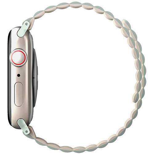 Ремешок для смарт-часов Uniq Revix Reversible для Apple Watch 38-41 mm, Magnetic, зеленый/бежевый