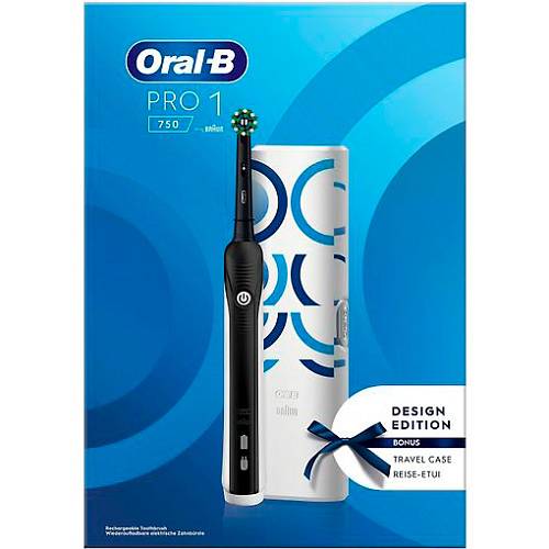 Электрическая зубная щетка Oral-B Pro 1 750, черный