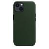 Фото — Чехол для смартфона MagSafe для iPhone 13, кожа, «зелёная секвойя»