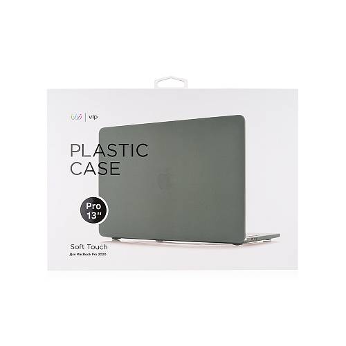 Чехол для ноутбука vlp Plastic Case для MacBook Pro 13" 2020, темно-зеленый