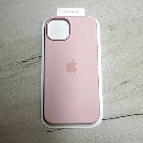 Чехол для смартфона Apple iPhone 14 Silicone Case with MagSafe, «розовый мел» (уценка)