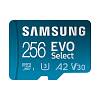 Фото — Карта памяти Samsung EVO Plus Select microSDXC (с адаптером), 256 Гб