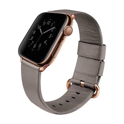 Ремешок для смарт-часов Uniq для Apple Watch 44/42 mm Mondain Strap кожаный, бежевый