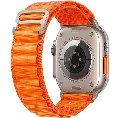 Apple Watch Ultra GPS + Cellular, 49 мм, корпус из титана, ремешок Alpine оранжевого цвета S