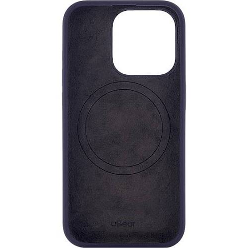 Чехол для смартфона uBear Touch Mag Case, iPhone 15 Pro, MagSafe, силикон, темно-фиолет
