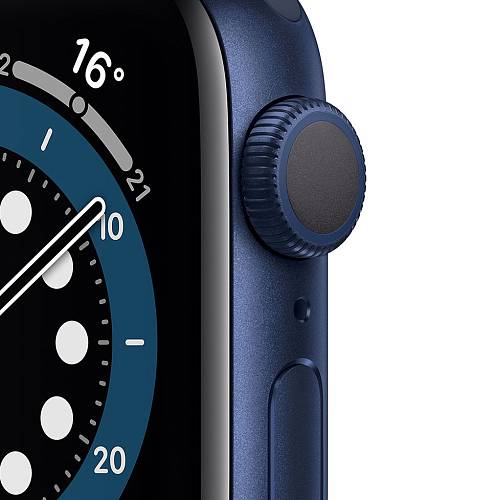 Apple Watch Series 6, 40 мм, алюминий синего цвета, спортивный ремешок «темный ультрамарин»