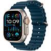 Фото — Apple Watch Ultra 2 GPS + Cellular, 49 мм, корпус из титана, ремешок Ocean синего цвета