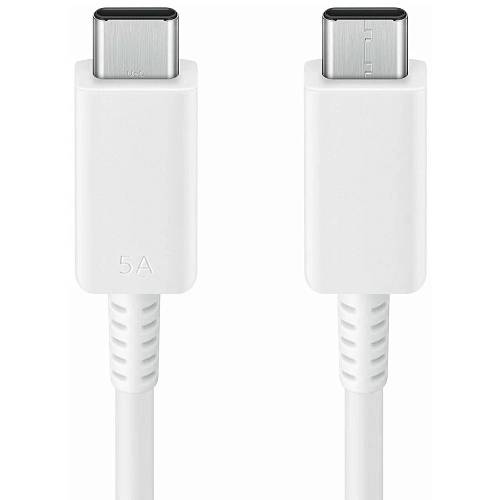 Зарядное устройство Samsung Cable USB-C на USB-C, 5А, 1.8м, белый