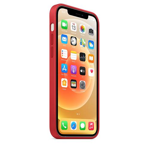 Чехол для смартфона Apple MagSafe для iPhone 12/12 Pro, cиликон, красный (PRODUCT)RED